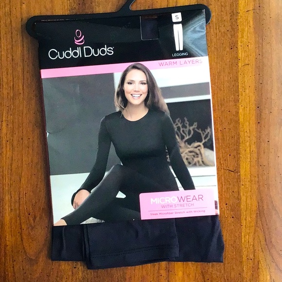 SOLD - Cuddl Duds - MicroWear black leggings - NWT - Small - Picture 1 of 10
